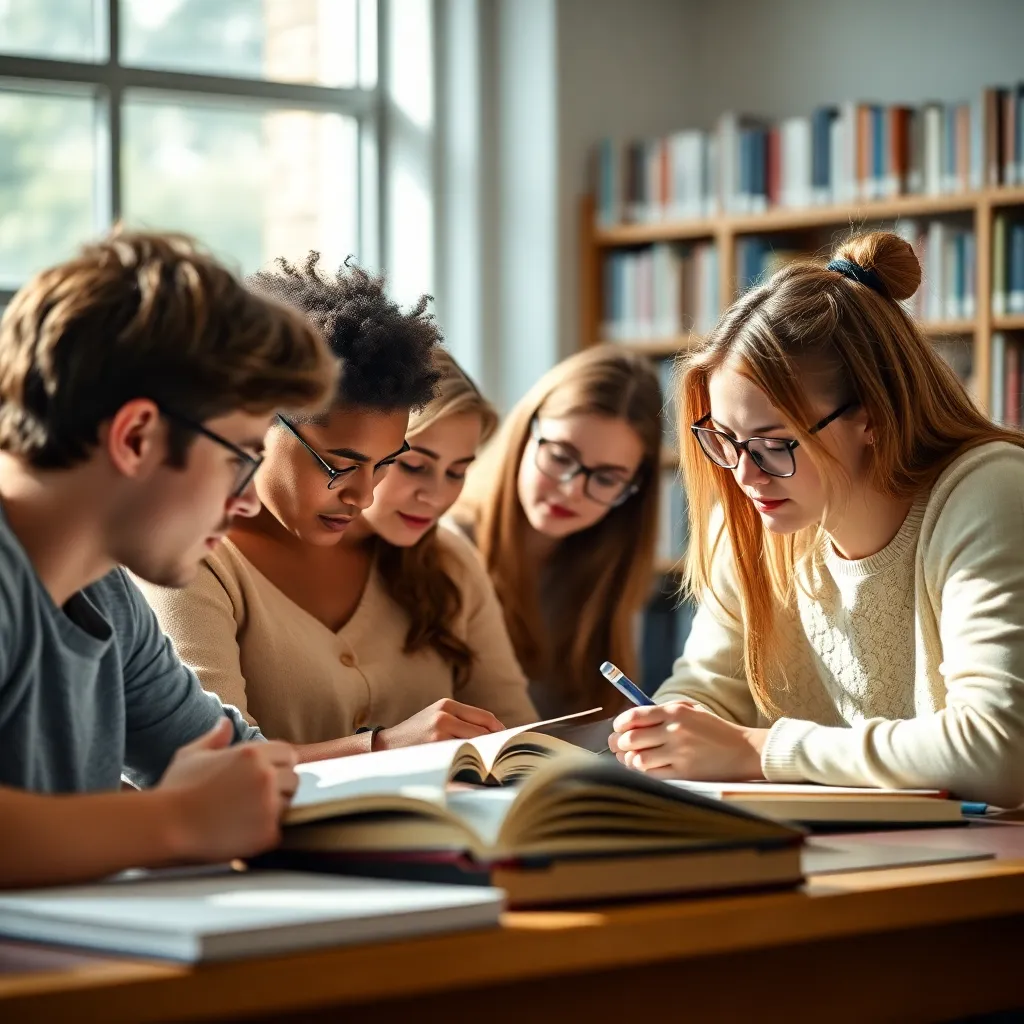 Nederlandse studenten die samen studeren met focus technieken