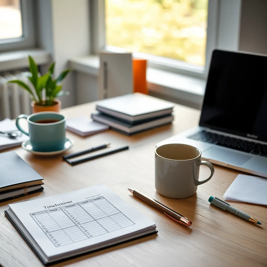 Professioneel ingedeelde agenda met timeblocking methode